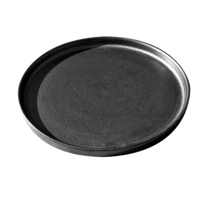 Gres De Puisaye Plate 26.5cm-Dark Grey
