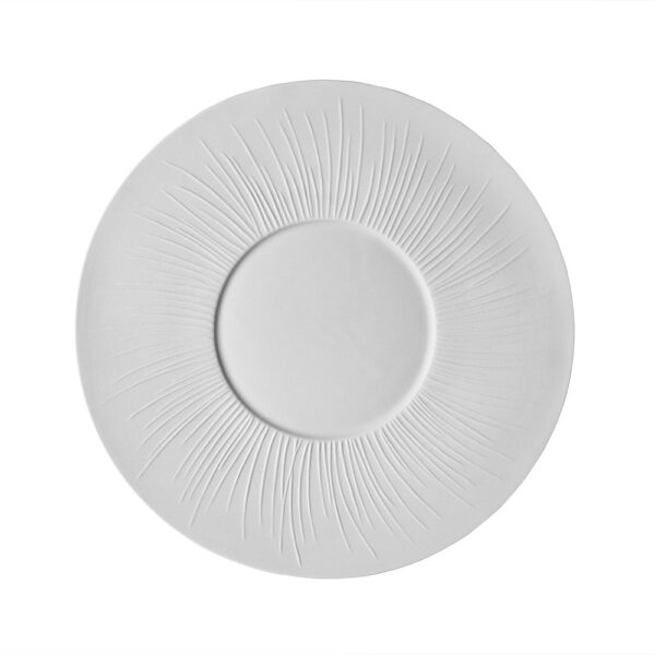Herbes Folles Plate 32cm - Matt/Shiny Sanded Rim - Shiny Centre