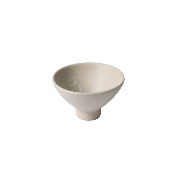 High Bowl 7.5cm-Matt White/Storm Drip
