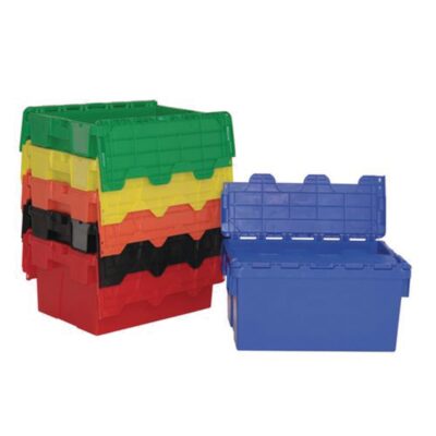 Hinged Lid Container 60x40cm - Orange