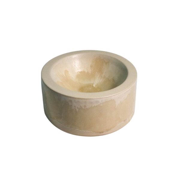 Hollow Closed Bowl 15x7cm(h)-Matt/Storm