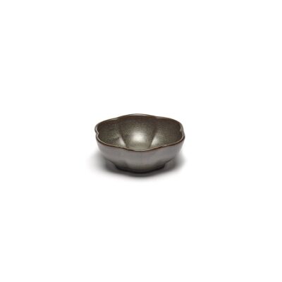 Inku Ribbed Bowl 11x4cm (h) - Green
