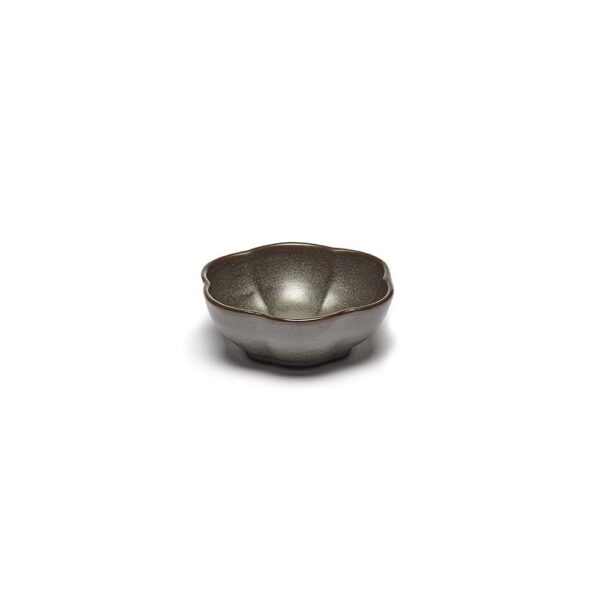 Inku Ribbed Bowl 11x4cm (h) - Green