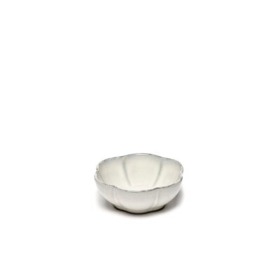 Inku Ribbed Bowl 11x4cm (h) -White