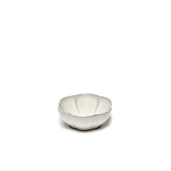 Inku Ribbed Bowl 11x4cm (h) -White