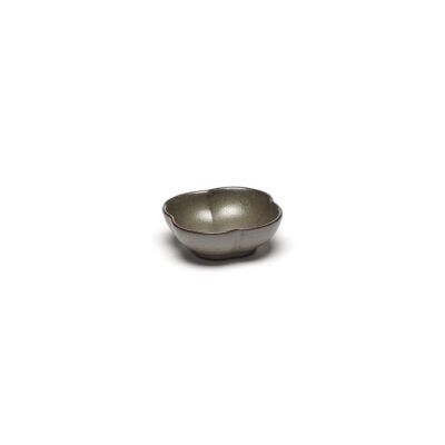 Inku Ribbed Bowl 9x3cm (h) - Green