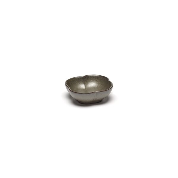 Inku Ribbed Bowl 9x3cm (h) - Green