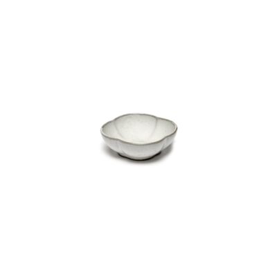 Inku Ribbed Bowl 9x3cm (h) - White
