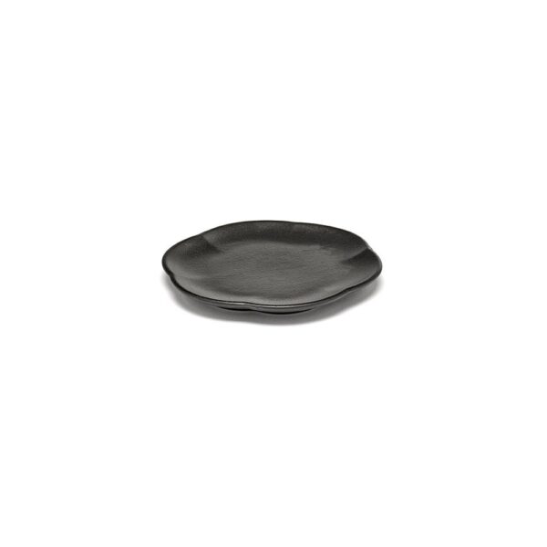 Inku Ribbed Plate 13.9cm - Black