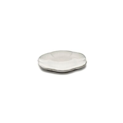 Inku Ribbed Plate 13.9cm - White