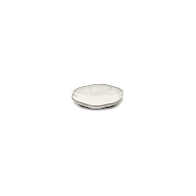 Inku Ribbed Plate 8.9cm - White