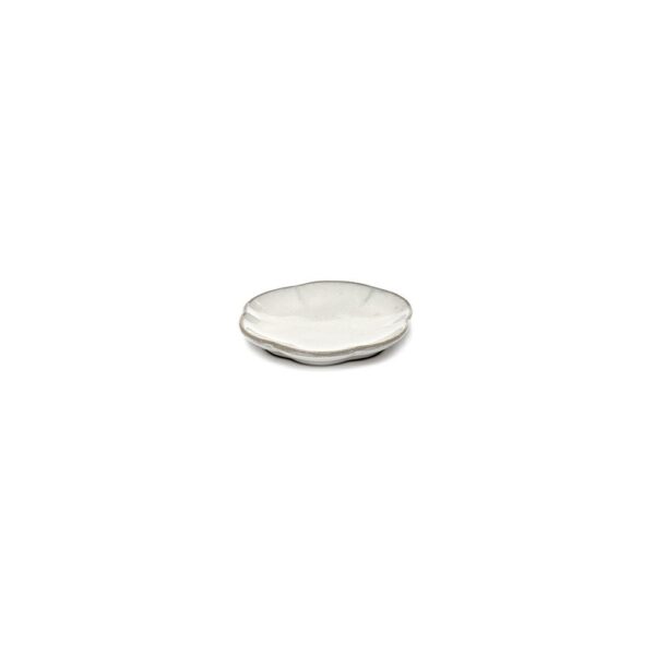 Inku Ribbed Plate 8.9cm - White
