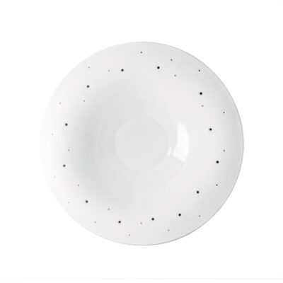 Inverted Wok Plate 29cm w/Holes-M/S Sanded Rim - Shiny Centre