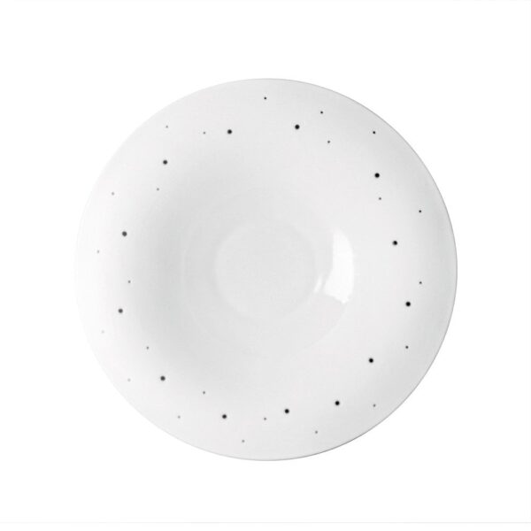 Inverted Wok Plate 29cm w/Holes-M/S Sanded Rim - Shiny Centre