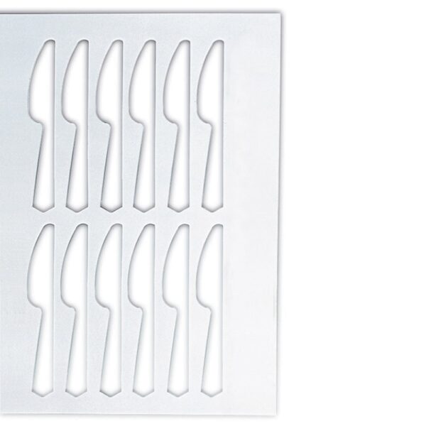 Knife Stencil 30x130x1.5mm (pack 12)