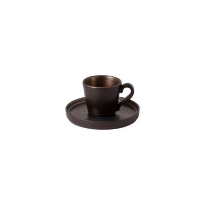 Lagoa Metal Coffee Cup & Saucer