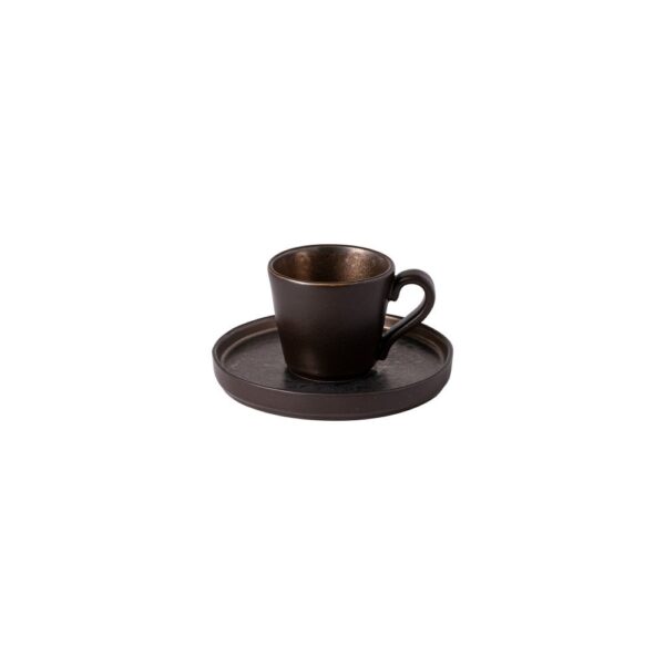 Lagoa Metal Coffee Cup & Saucer