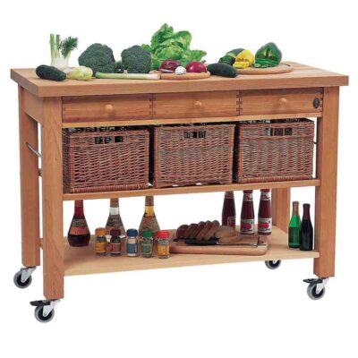 Lambourn 3 Drawer + Baskets 120x60x90cm