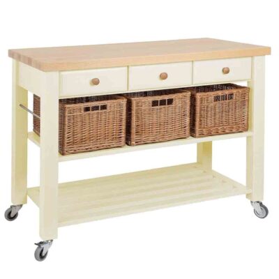 Lambourn 3 Drawer Buttercream/ Natural