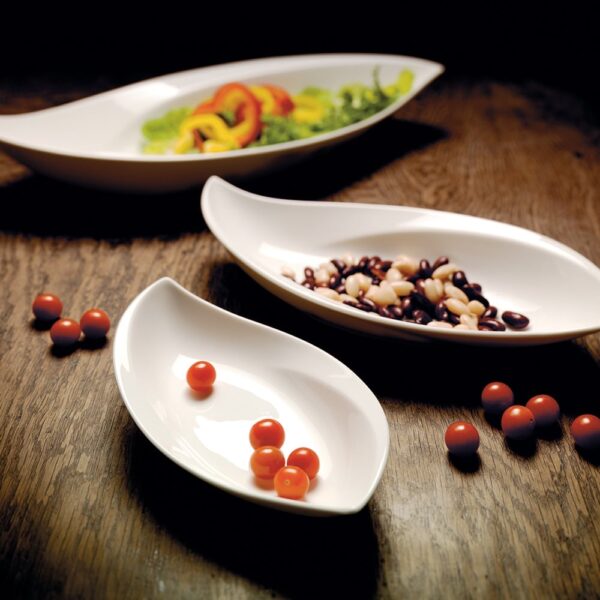 Leaf Bowl White 26cm