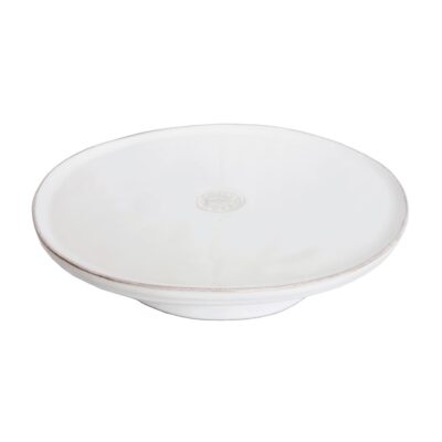 Lisa White Footed Plate 26cm