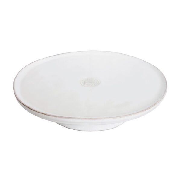 Lisa White Footed Plate 26cm