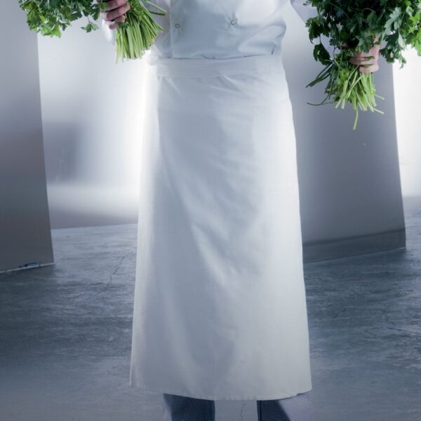 Long Waist Apron- White 90x90cm