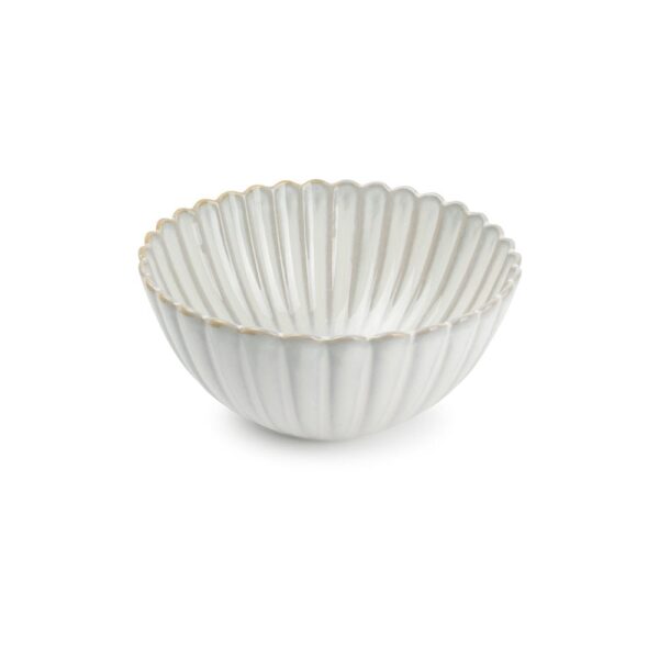 Lotus Bowl 16x7.5cm(h) - Nuance White