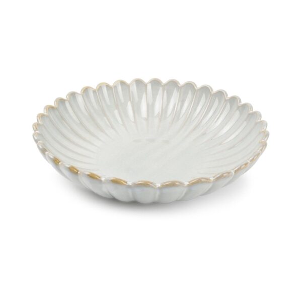Lotus Deep Plate 22x5cm(h)-Nuance White