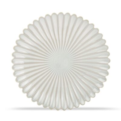 Lotus Plate 25cm - Nuance White