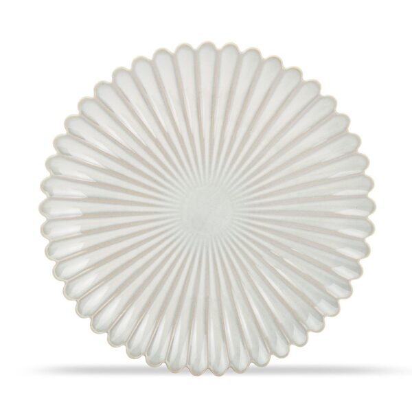 Lotus Plate 25cm - Nuance White