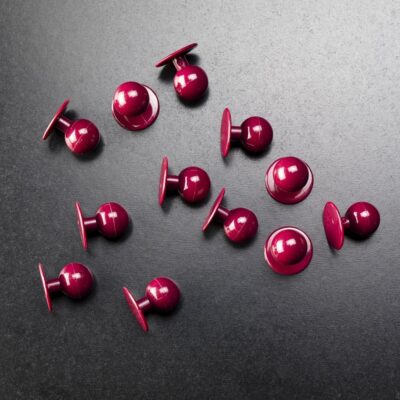 Maroon Stud Buttons
