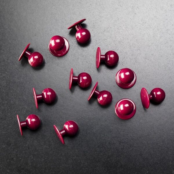 Maroon Stud Buttons