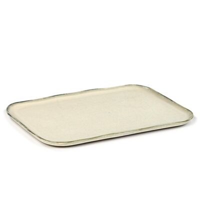 Merci Rect Plate 32x1.4 (h) - Off White