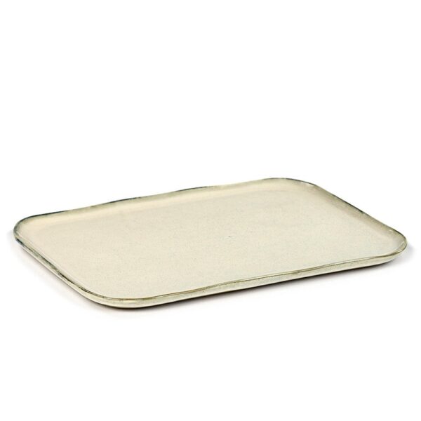 Merci Rect Plate 32x1.4 (h) - Off White