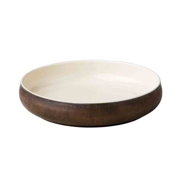 Metallic Gold Curved Bowl 15x7.5cm