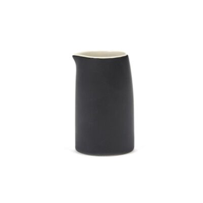 Milk/Cream Jug Blk/Wht RA L5.6 W5.6 H9cm