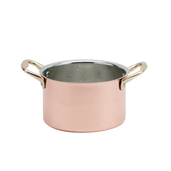 Mini Copper Deep Casserole 8x5.5cm (h)