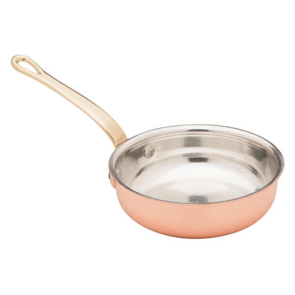 Mini Copper Fry Pan 8x3.5cm (h)