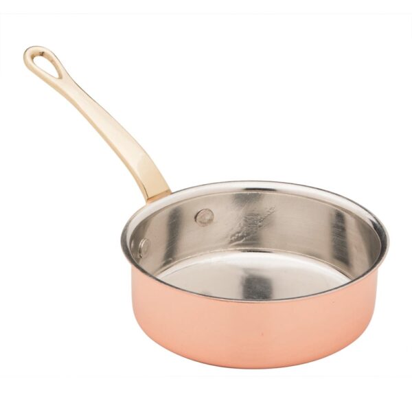 Mini Copper Shallow Sauce Pan 14x5cm