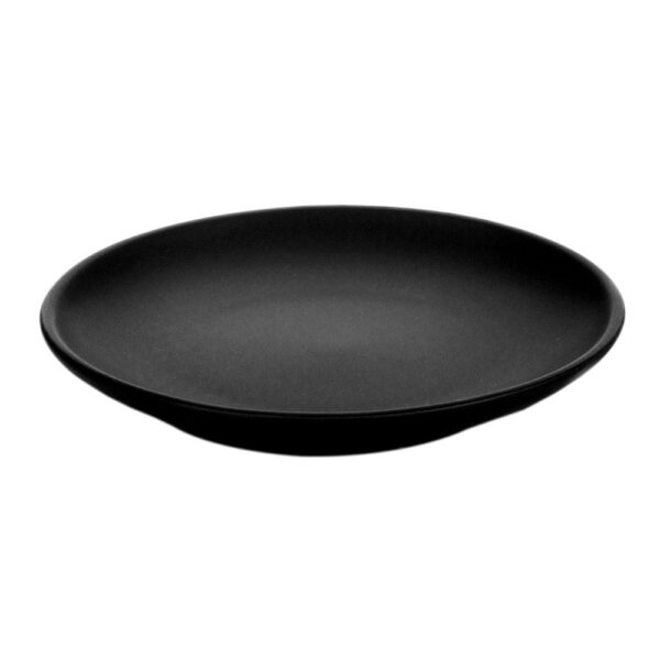 Mini Flat Plate 10.5cm-Matt Black (Pk12)