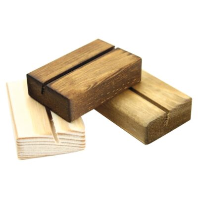 Mini Menu Holder Natural 6x4.5cm (pk 10)