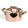 mminis copper cocotte with lid 9cm p1178 492 image - G&G Goodfellows
