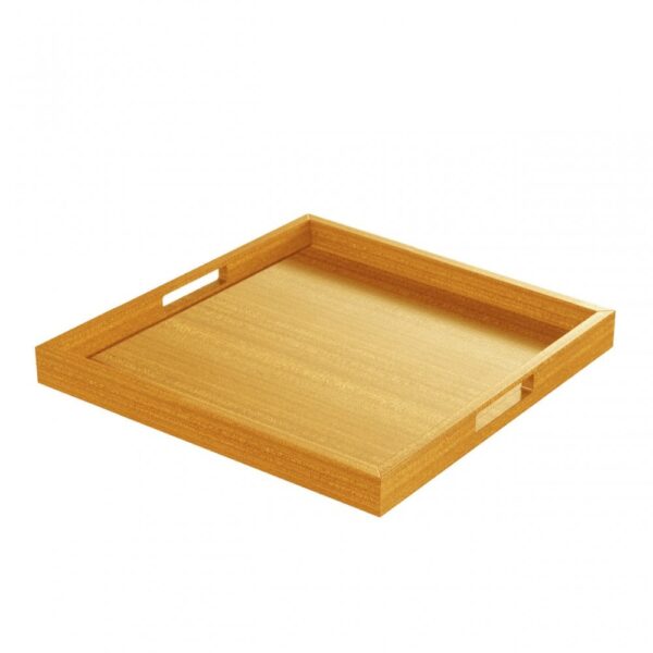 Modern Drinks Tray 40x40x4cm - Oak