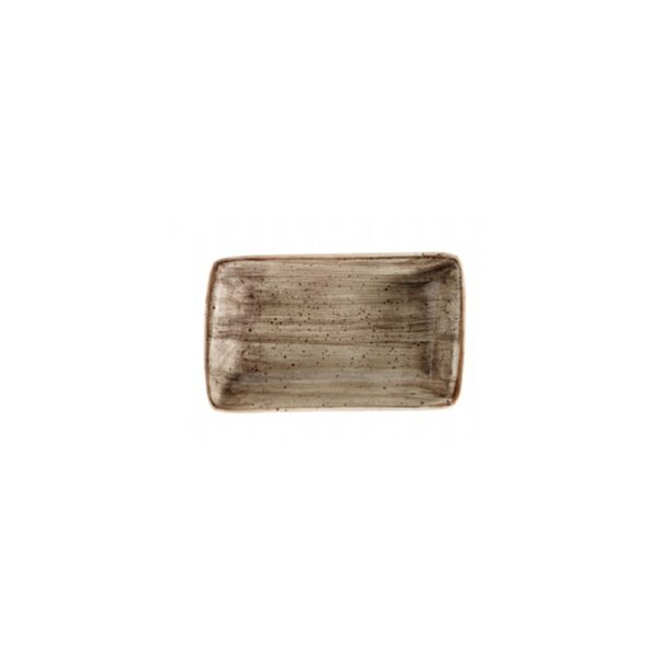 Moove 16cm Rectangular Plate - Brown