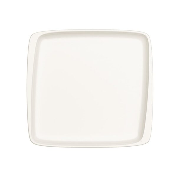 Moove 27x25cm Square Plate- White