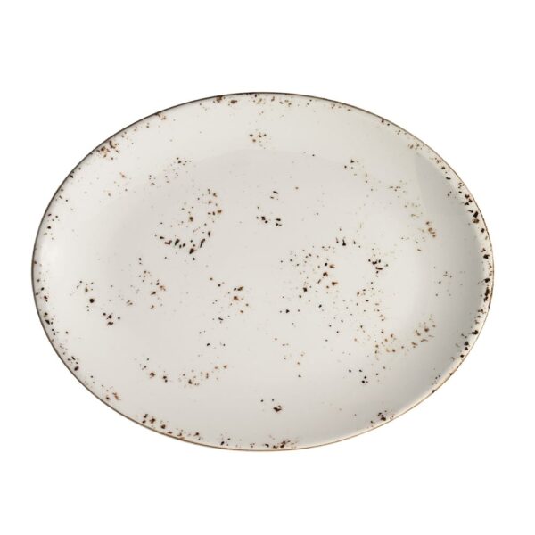 Moove 31x24cm Oval Plate - Grain