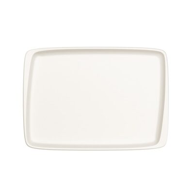 Moove 36x25cm Rect Plate- White