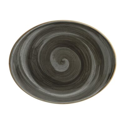 Moove Oval Plate 31x24cm - Space Grey