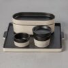 notos deep oval tray 18cm latitude black p9719 7810 image - G&G Goodfellows